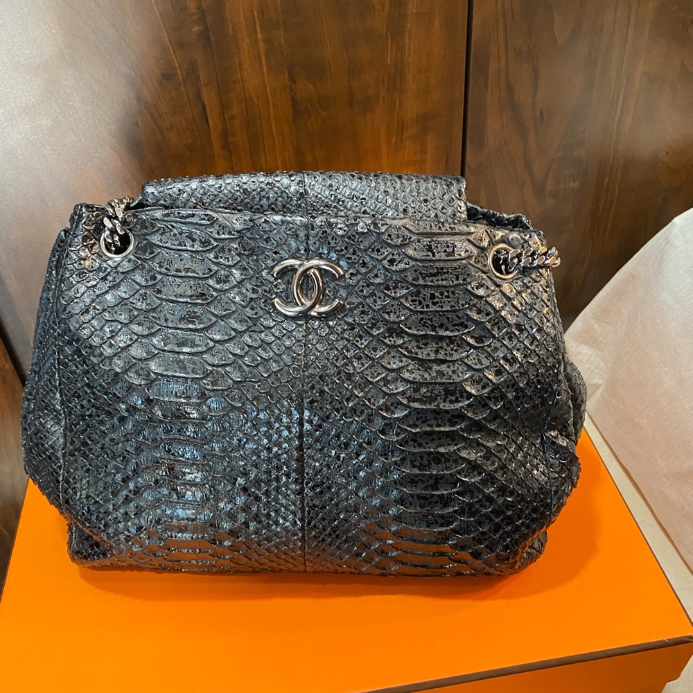 Chanel python bag